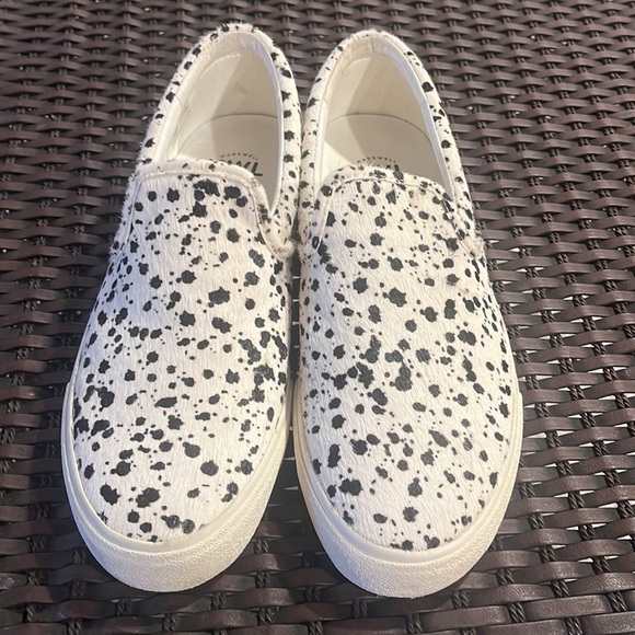 Madewell Sidewalk Slip On Spatter Painted Calf Hair Slip On 11m style mc706 - Picture 2 of 16